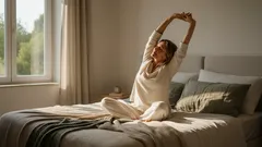 Zacznij dzień bez sztywności: prosta rozgrzewka w łóżku dla każdego